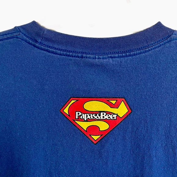 📿Papas&Beer Mexico HTF Vintage Souvenir Whistle-Bar Graphic-Tee NWOT - Picture 11 of 16